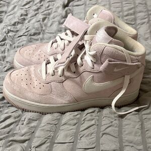 Nike Pink High-Top Athletic Shoes